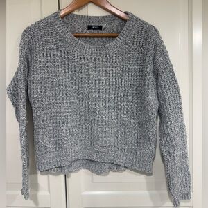 BDG Women's Textured Gray Crew Neck Sweater